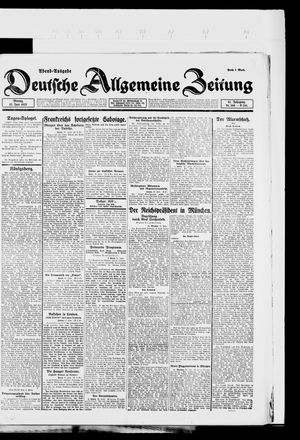 Deutsche allgemeine Zeitung on Jun 12, 1922