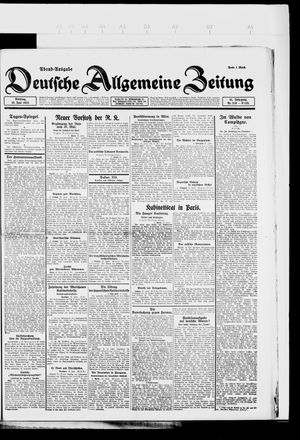 Deutsche allgemeine Zeitung on Jun 13, 1922