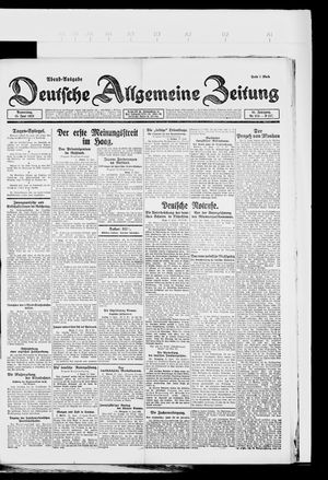 Deutsche allgemeine Zeitung on Jun 15, 1922