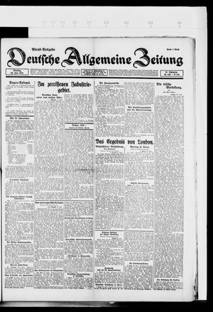 Deutsche allgemeine Zeitung on Jun 20, 1922