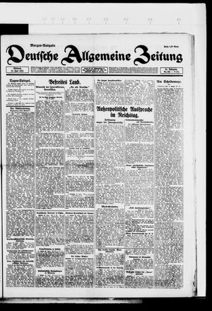 Deutsche allgemeine Zeitung vom 21.06.1922