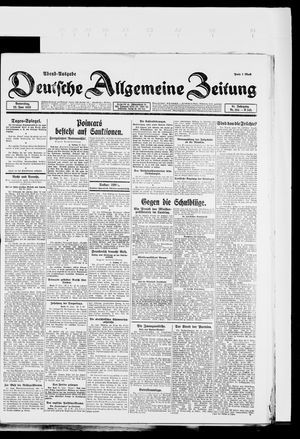 Deutsche allgemeine Zeitung vom 22.06.1922