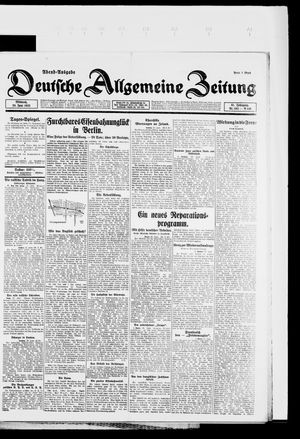 Deutsche allgemeine Zeitung vom 28.06.1922