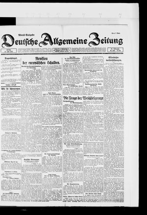 Deutsche allgemeine Zeitung on Jul 14, 1922