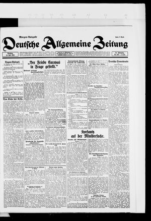 Deutsche allgemeine Zeitung vom 18.07.1922