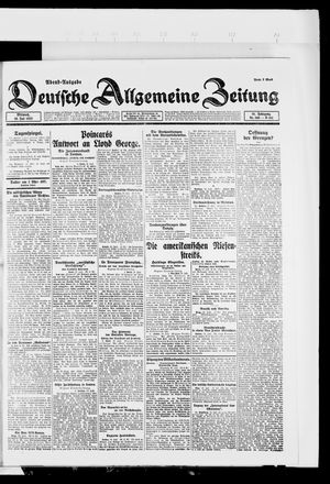 Deutsche allgemeine Zeitung vom 19.07.1922