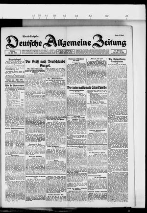 Deutsche allgemeine Zeitung vom 21.07.1922