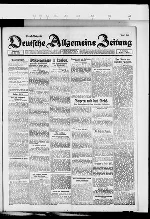 Deutsche allgemeine Zeitung vom 22.07.1922