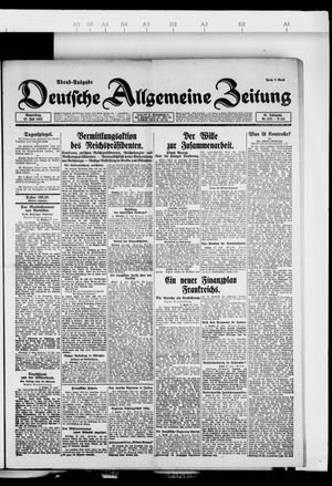 Deutsche allgemeine Zeitung vom 27.07.1922