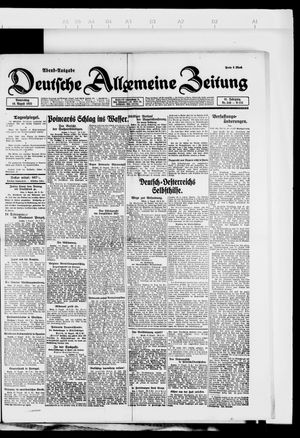 Deutsche allgemeine Zeitung on Aug 10, 1922