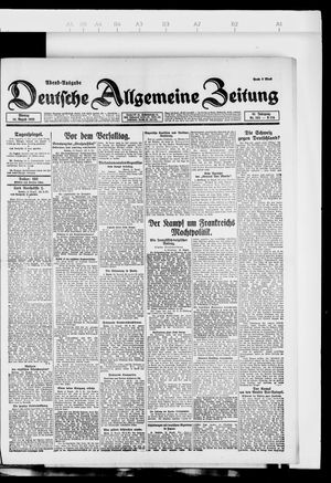 Deutsche allgemeine Zeitung vom 14.08.1922