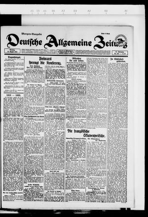 Deutsche allgemeine Zeitung vom 15.08.1922