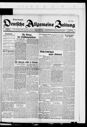 Deutsche allgemeine Zeitung vom 16.08.1922