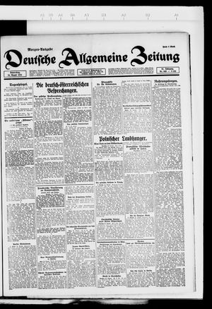 Deutsche allgemeine Zeitung vom 24.08.1922