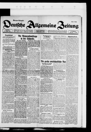 Deutsche allgemeine Zeitung on Aug 26, 1922