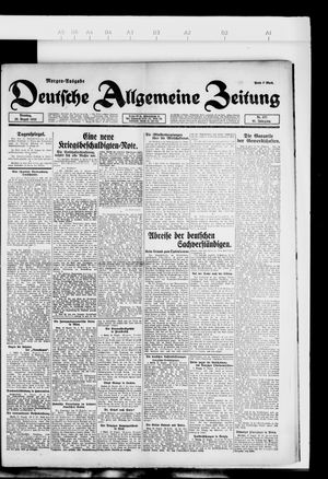 Deutsche allgemeine Zeitung on Aug 29, 1922