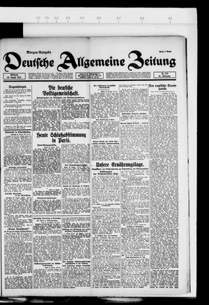 Deutsche allgemeine Zeitung vom 30.08.1922