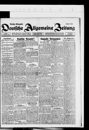 Deutsche allgemeine Zeitung vom 15.09.1922