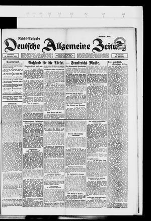 Deutsche allgemeine Zeitung on Sep 16, 1922
