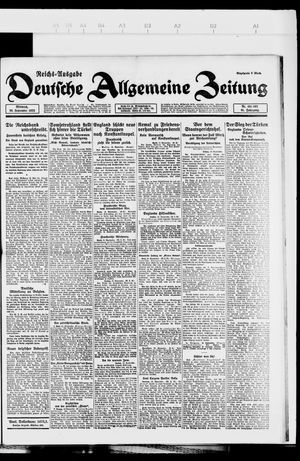 Deutsche allgemeine Zeitung vom 20.09.1922