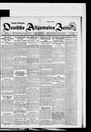 Deutsche allgemeine Zeitung vom 24.09.1922