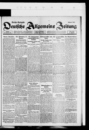 Deutsche allgemeine Zeitung vom 26.09.1922