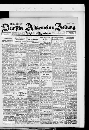 Deutsche allgemeine Zeitung on Oct 3, 1922