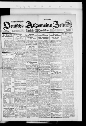 Deutsche allgemeine Zeitung vom 06.10.1922