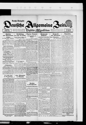 Deutsche allgemeine Zeitung on Oct 7, 1922