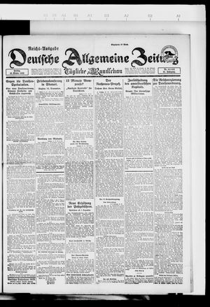 Deutsche allgemeine Zeitung on Oct 13, 1922