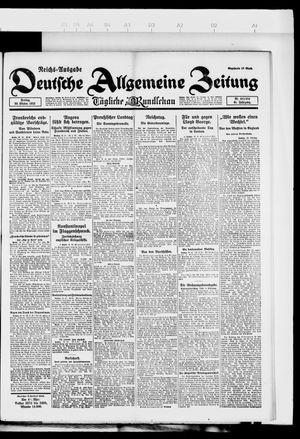 Deutsche allgemeine Zeitung on Oct 20, 1922