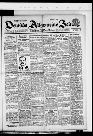 Deutsche allgemeine Zeitung vom 25.10.1922