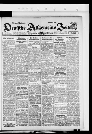 Deutsche allgemeine Zeitung vom 07.11.1922