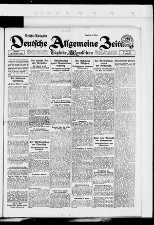 Deutsche allgemeine Zeitung vom 12.11.1922