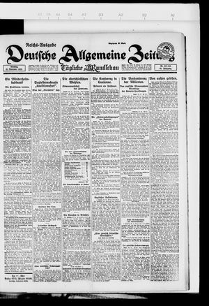 Deutsche allgemeine Zeitung vom 21.11.1922