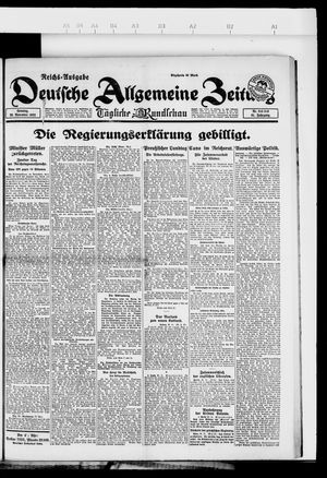 Deutsche allgemeine Zeitung vom 26.11.1922