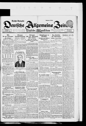 Deutsche allgemeine Zeitung on Dec 20, 1922