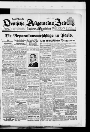 Deutsche allgemeine Zeitung on Jan 4, 1923