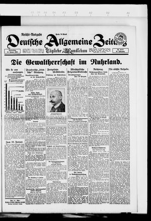 Deutsche allgemeine Zeitung vom 18.01.1923