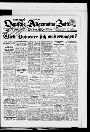 Deutsche allgemeine Zeitung on Jan 20, 1923