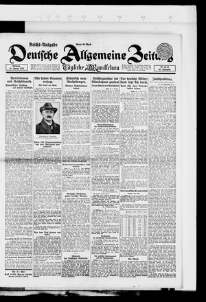 Deutsche allgemeine Zeitung vom 31.01.1923
