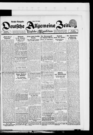 Deutsche allgemeine Zeitung on Feb 10, 1923