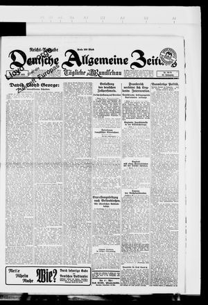 Deutsche allgemeine Zeitung vom 18.02.1923
