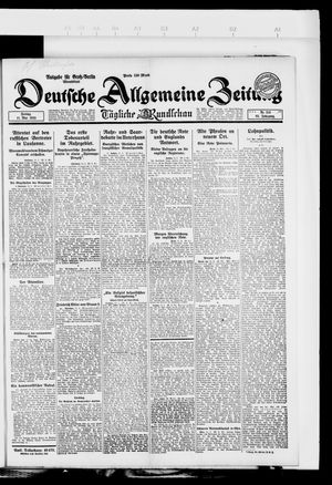 Deutsche allgemeine Zeitung on May 11, 1923