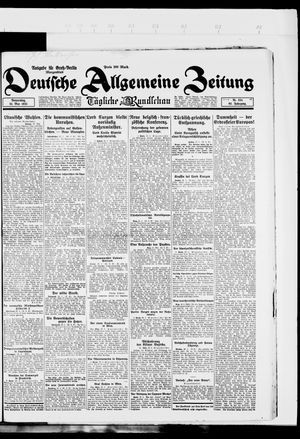 Deutsche allgemeine Zeitung on May 24, 1923