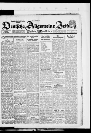 Deutsche allgemeine Zeitung vom 29.05.1923