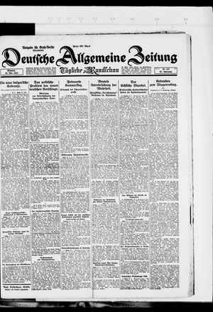 Deutsche allgemeine Zeitung on May 30, 1923
