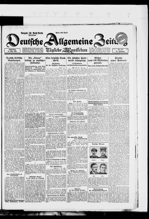Deutsche allgemeine Zeitung on May 31, 1923