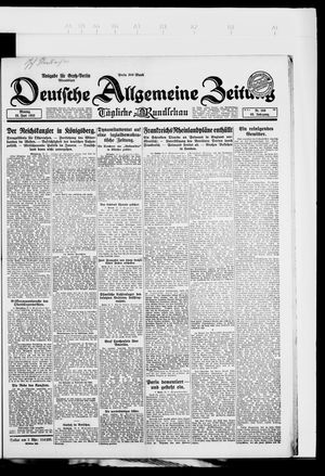 Deutsche allgemeine Zeitung vom 25.06.1923