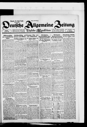 Deutsche allgemeine Zeitung vom 08.07.1923